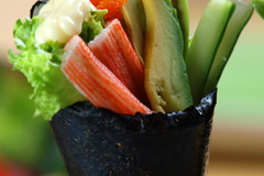 California Salmon Skin Temaki